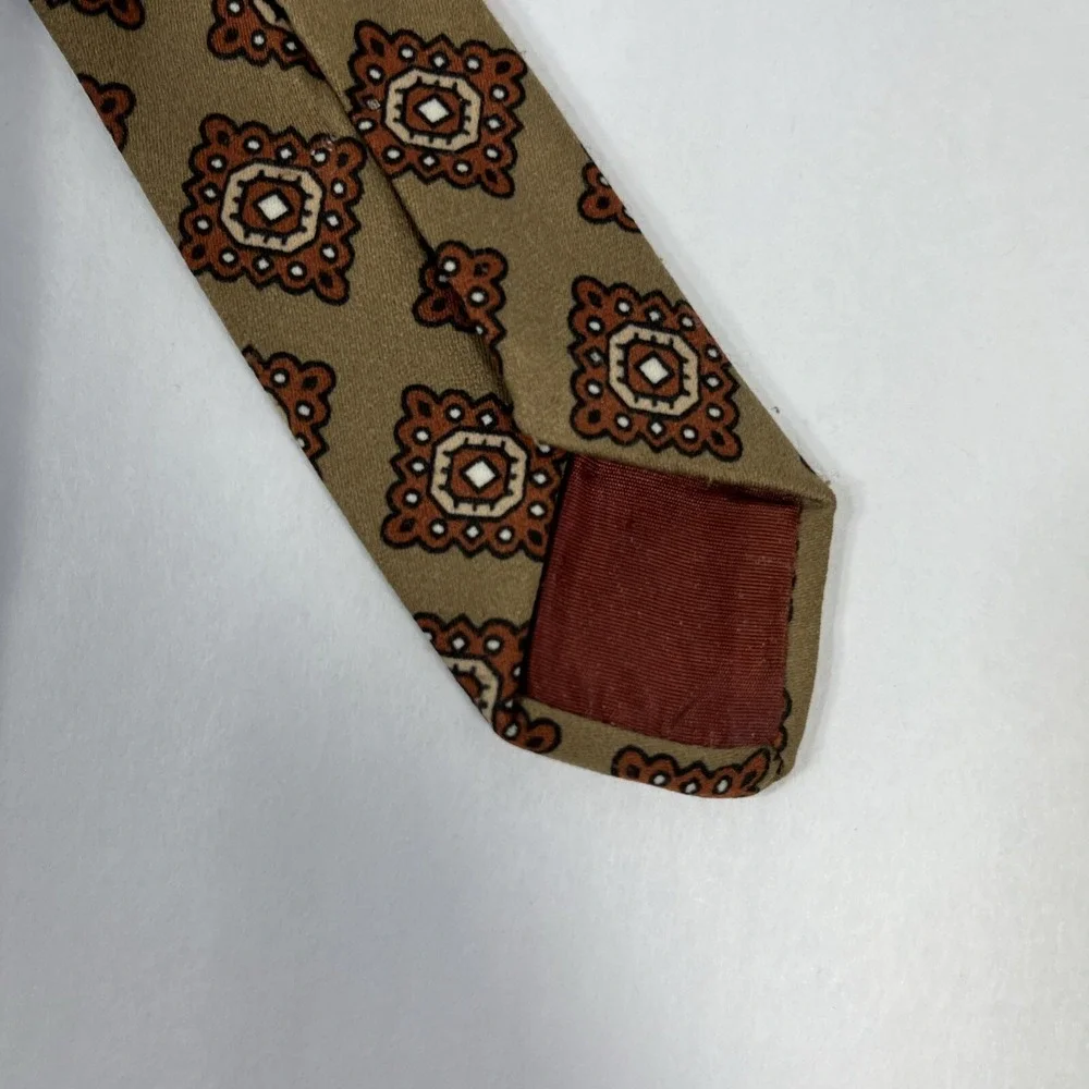 Arthur Frederick Mens Tie 4.25 in W x L56 in  Prob polyester Brown Tan